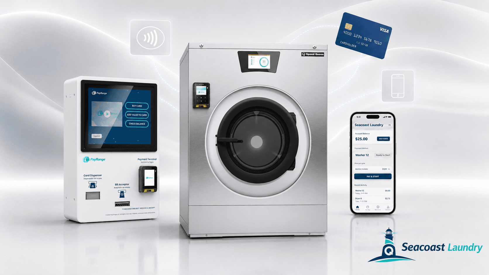 Card and app laundry payment systems for Caribbean markets